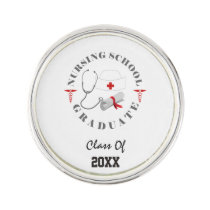 Nursing School Graduate Gear Pin