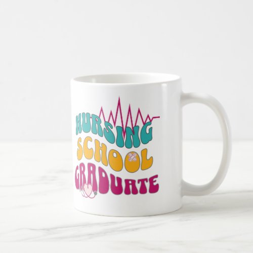 Nursing School Graduate Groovy Retro Coffee Mug 11