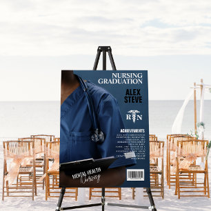 Nursing School Graduate Photo Magazine Foam Board