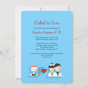 Nursing School Graduates Invitation