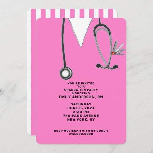 Nursing School Graduation 2024 Invitation