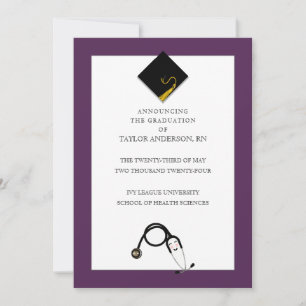 Nursing School Graduation Announcement