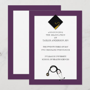 Nursing School Graduation Announcement