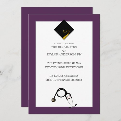 Nursing School Graduation Announcement