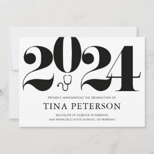 Nursing School Graduation Announcement