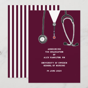 Nursing School Graduation Announcement