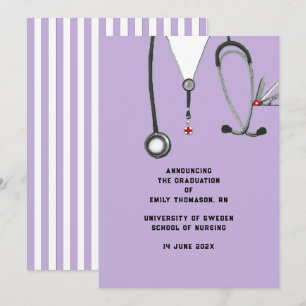 Nursing School Graduation Announcement