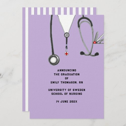 Nursing School Graduation Announcement