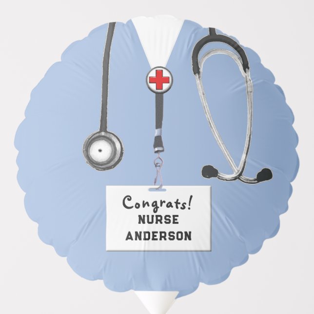 Nursing School Graduation Balloon (Front)