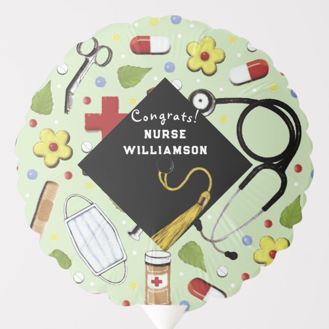 Nursing School Graduation Balloon (Front)
