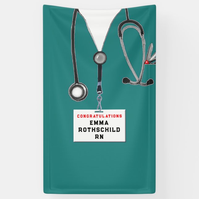 Nursing School Graduation Banner (Vertical)