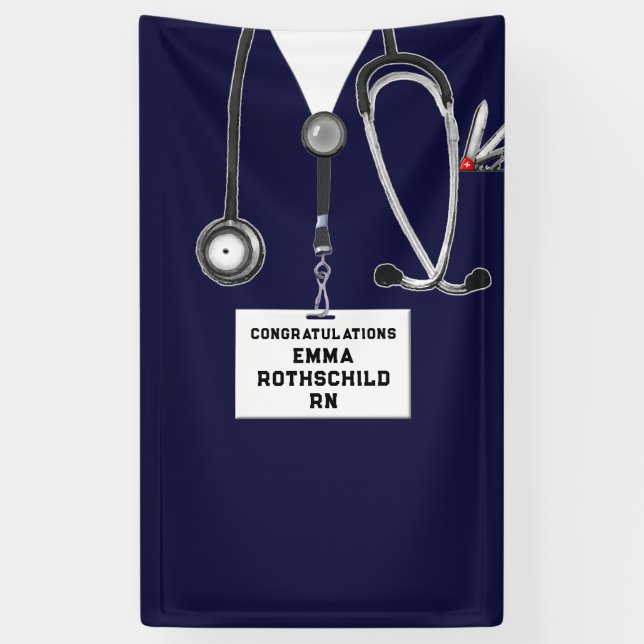 Nursing School Graduation Banner (Vertical)