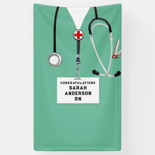 Nursing School Graduation Banner (Vertical)