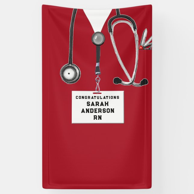 Nursing School Graduation Banner (Vertical)
