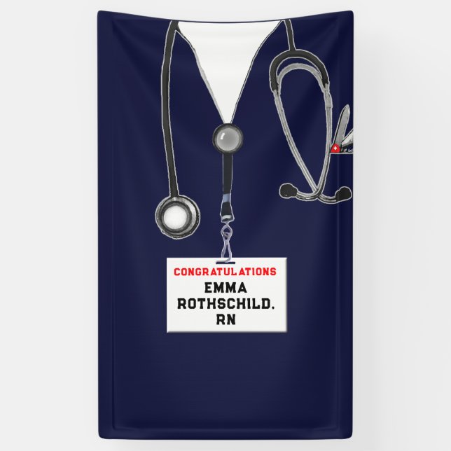 Nursing School Graduation Banner (Vertical)
