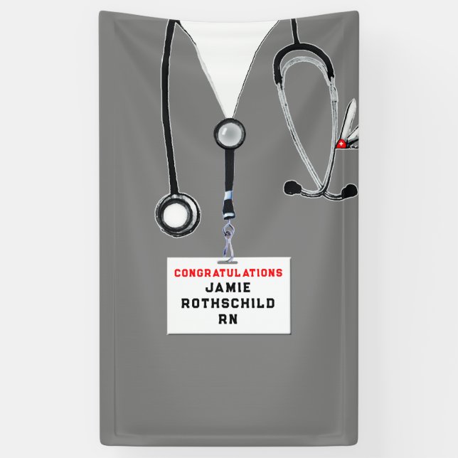 Nursing School Graduation Banner (Vertical)