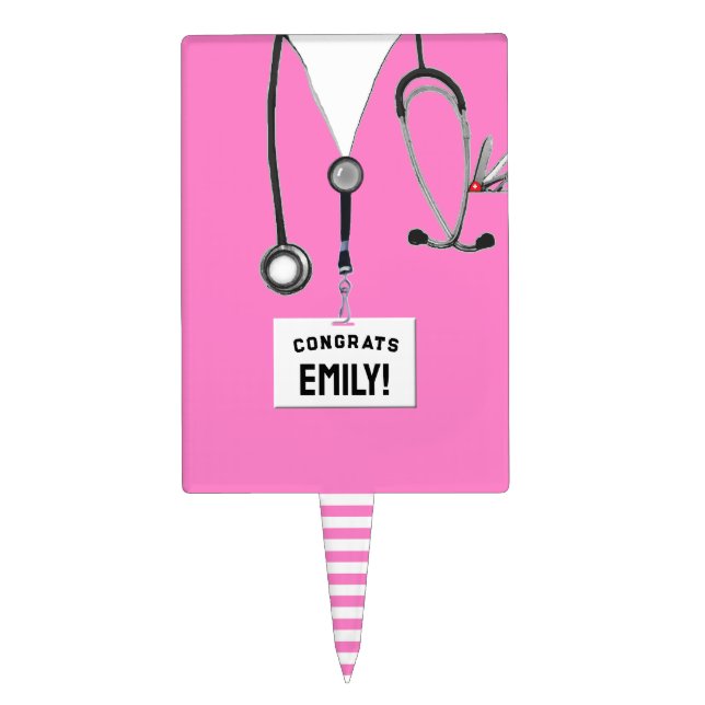 Nursing School Graduation Cake Topper (Front)