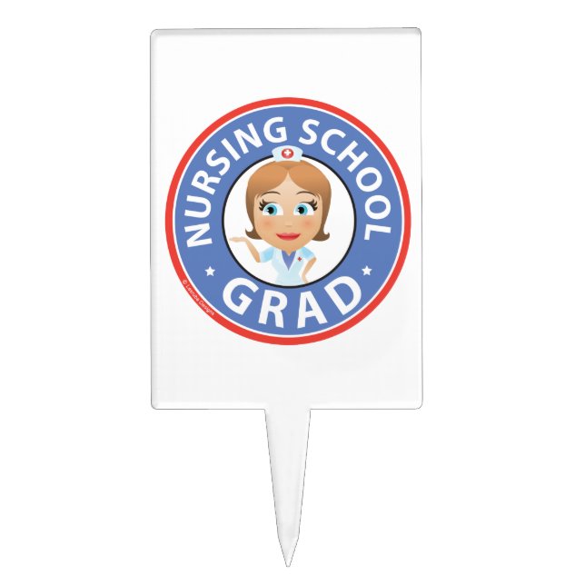 Nursing School Graduation Cake Topper (Front)