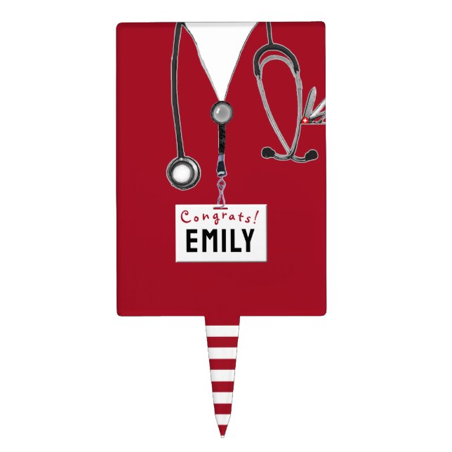 Nursing School Graduation Cake Topper (Front)