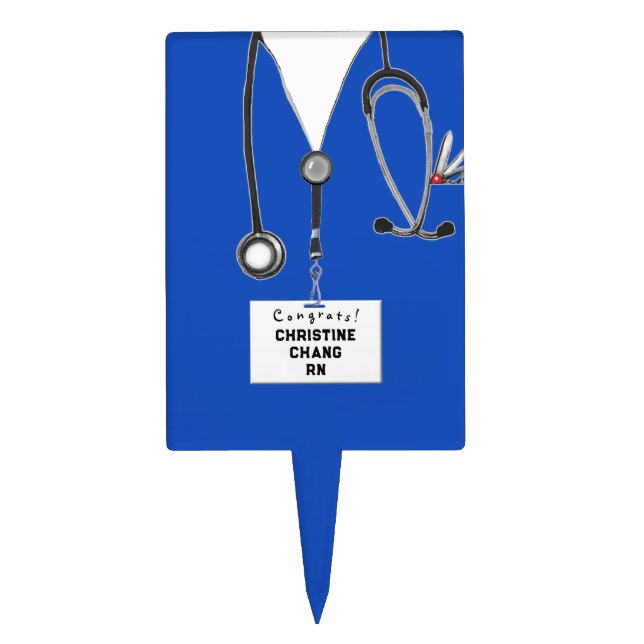 Nursing School Graduation Cake Topper (Front)