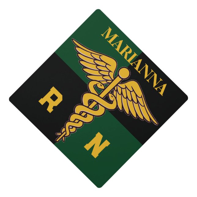 Nursing School Graduation Cap Topper (Front)
