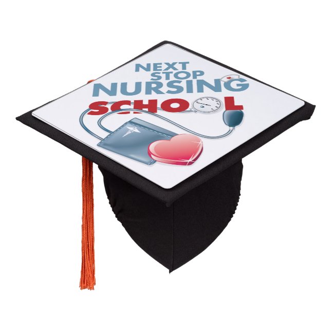 Nursing School Graduation Cap Topper (Angled)