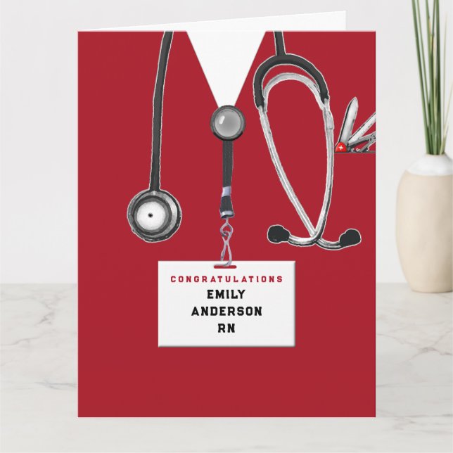 Nursing School Graduation Card (Front)