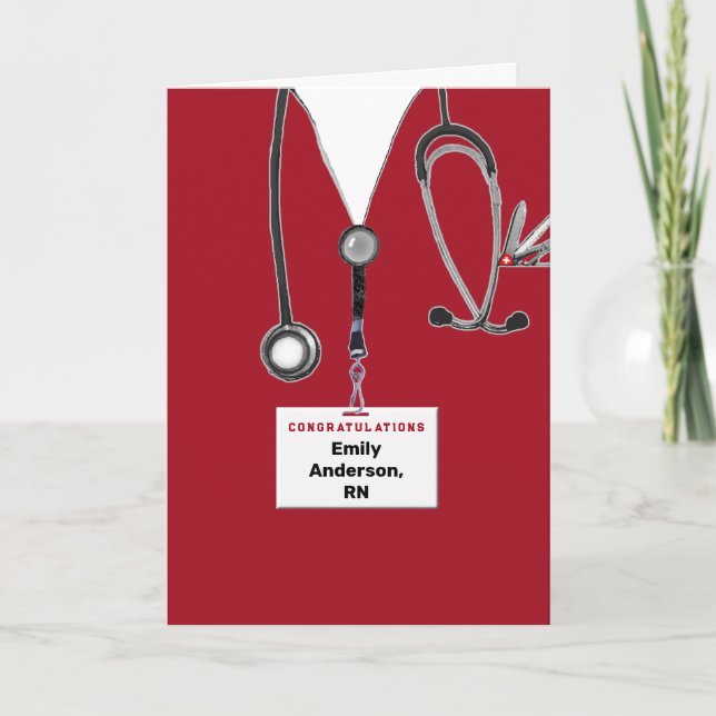 Nursing School Graduation Card (Front)