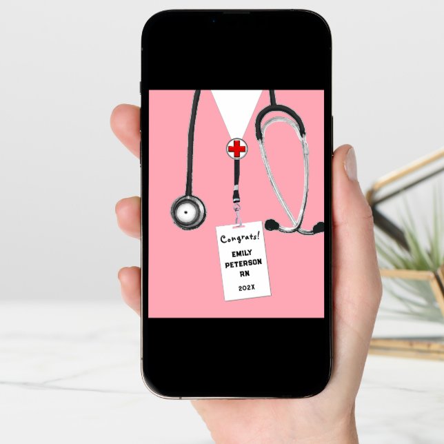 Nursing School Graduation Card (Front Digital)