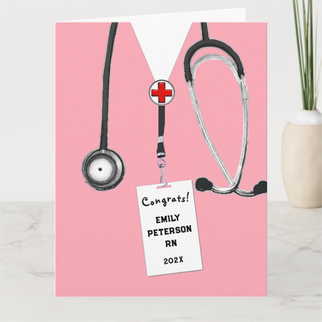 Nursing School Graduation Card (Front)