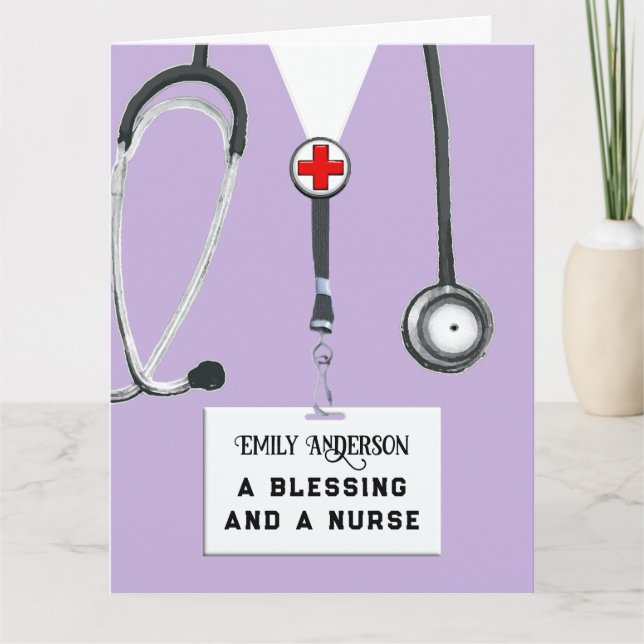 Nursing School Graduation Card (Front)