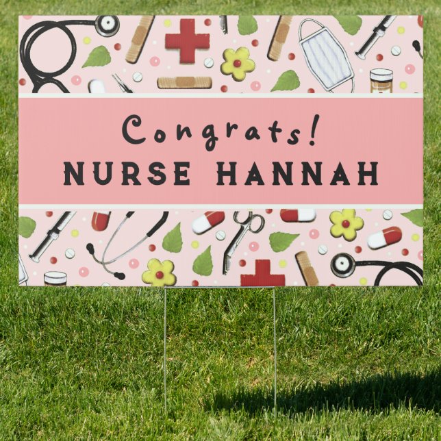 Nursing School Graduation Congrats Sign (Insitu)