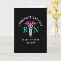 Nursing School Graduation Congratulations Custom Card | Zazzle