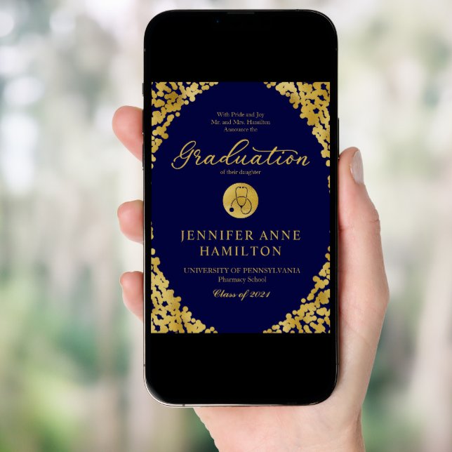 Nursing School Graduation Formal Announcement  (Front Digital)