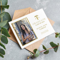 Nursing school graduation gold elegant photo 
