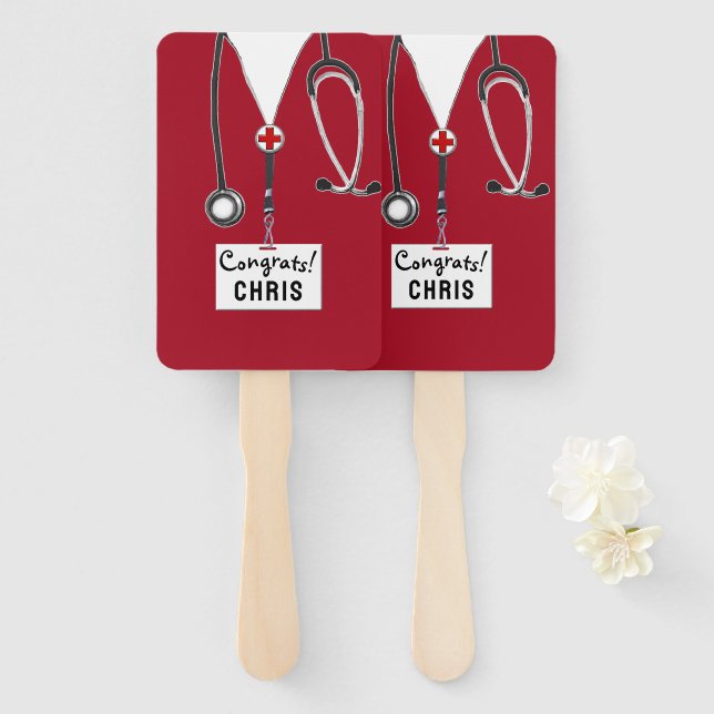 Nursing School Graduation Hand Fan (Front and Back)