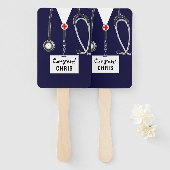 Nursing School Graduation Hand Fan (Front and Back)