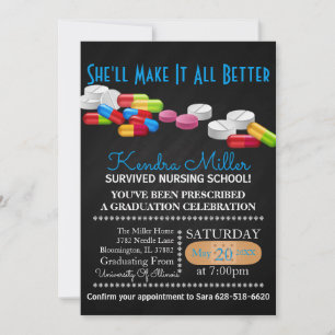Nursing School Graduation Invitation