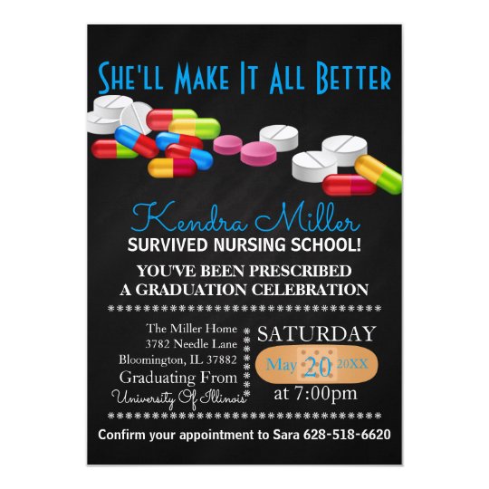 Nursing School Graduation Invitation | Zazzle.com