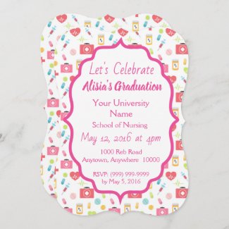 Nursing School Graduation Invitation