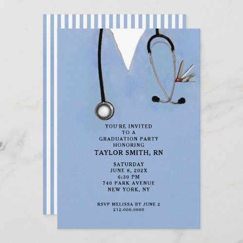 Nursing School Graduation Invitation