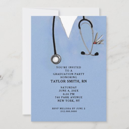Nursing School Graduation Invitation | Zazzle