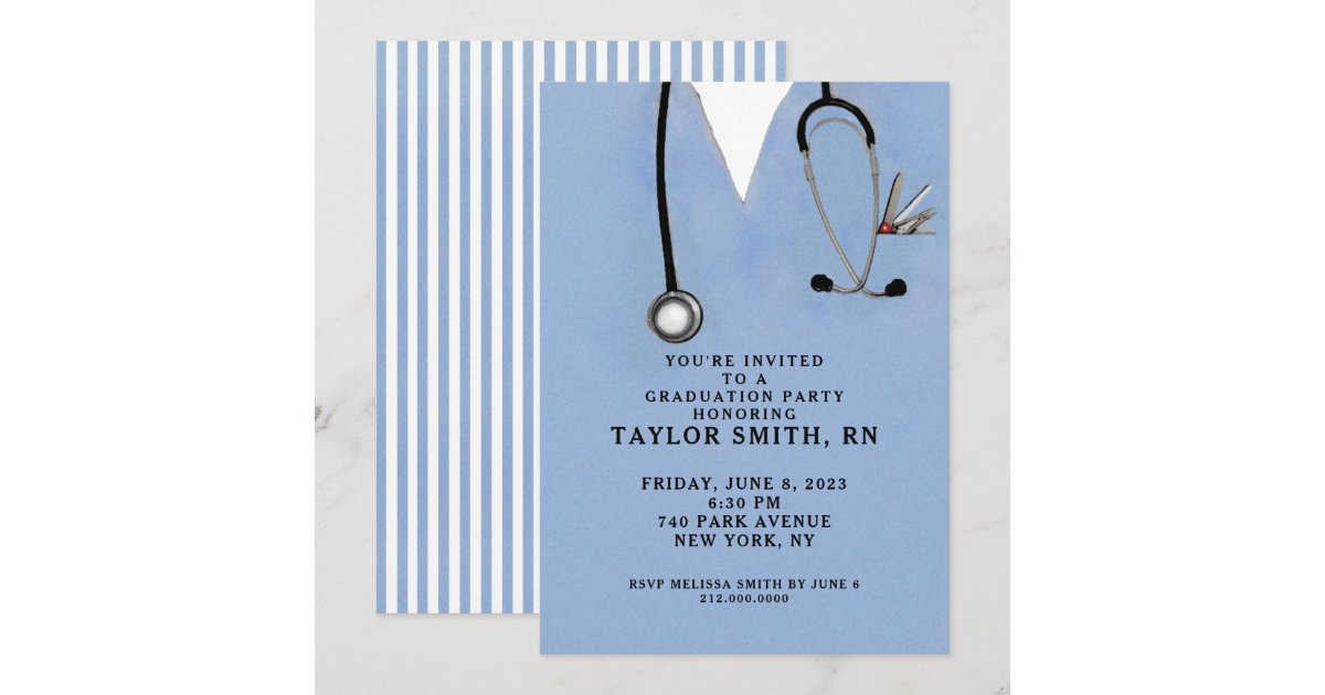 Nursing School Graduation Invitation | Zazzle
