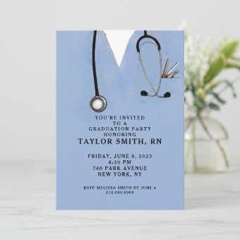 Nursing School Graduation Invitation | Zazzle