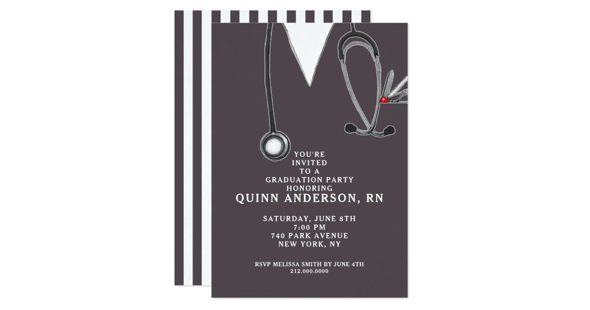 nursing school graduation invitations | Zazzle.com