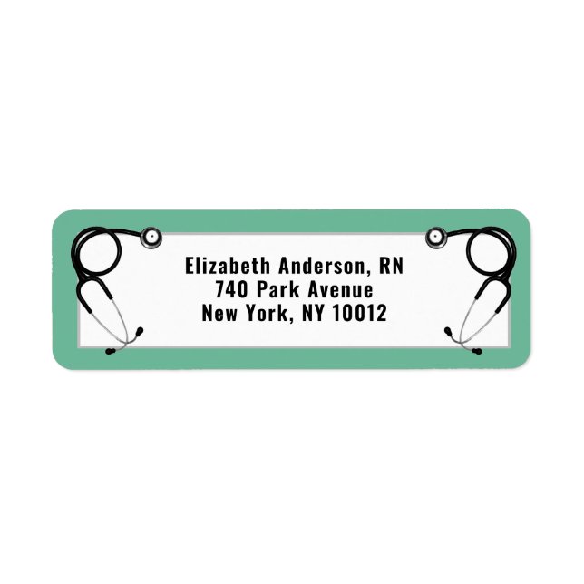 Nursing School Graduation Label (Front)