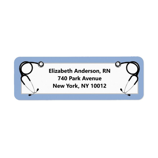 Nursing School Graduation Label (Front)