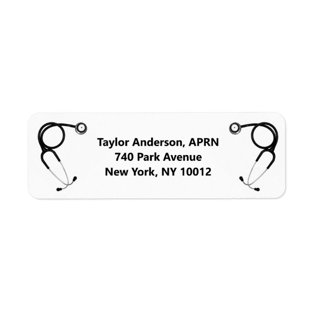 Nursing School Graduation Label (Front)