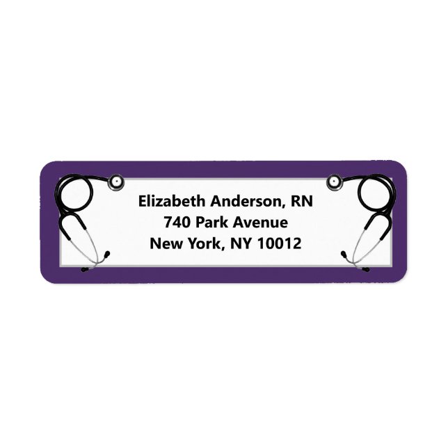 Nursing School Graduation Label (Front)
