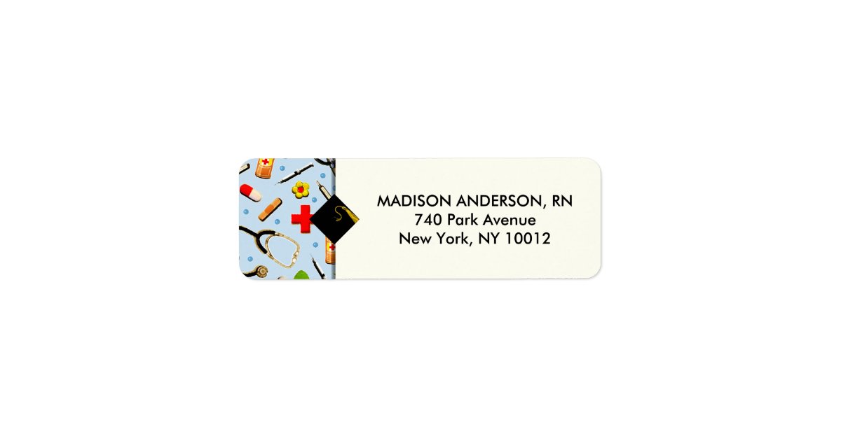 Nursing School Graduation Label | Zazzle